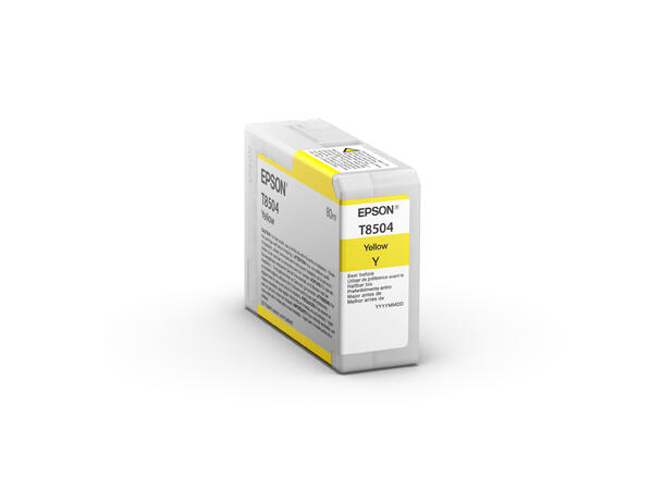 Epson blekk SC P800 Yellow T8504 Gult blekk til Epson SC P800, 80ml 